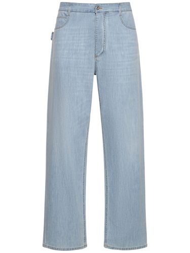 Jeans Anchos De Denim - BOTTEGA VENETA - Modalova