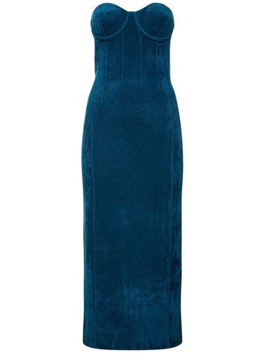 Titania Compact Velvet Knit Midi Dress - GALVAN - Modalova