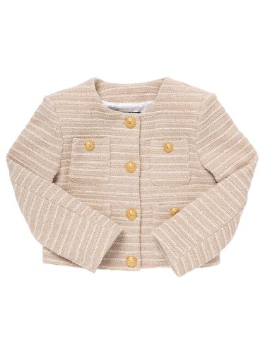 Chaqueta De Algodón Bouclé - BALMAIN - Modalova