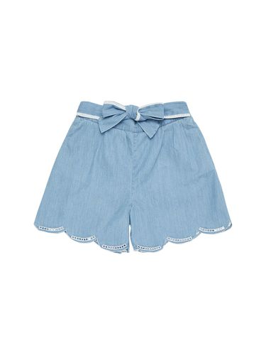 Shorts De Algodón Con Lazo - CHLOÉ - Modalova