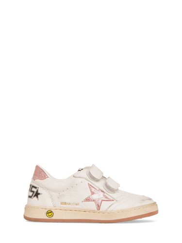 Sneakers Ballstar De Piel Glitter - GOLDEN GOOSE - Modalova