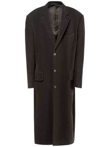 Cappotto Oversize In Misto Cashmere - BALENCIAGA - Modalova