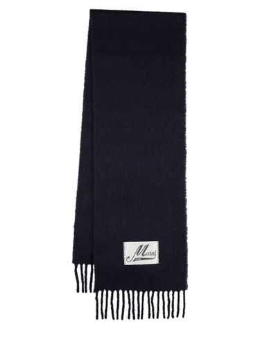 Bufanda De Alpaca Con Etiqueta Logo - MARNI - Modalova