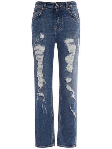 Jeans Aus Baumwolldenim Mit Rissen - DOLCE & GABBANA - Modalova