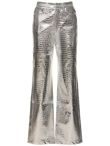 Strukturierte Viskosehose In Metallic-optik - ROTATE - Modalova