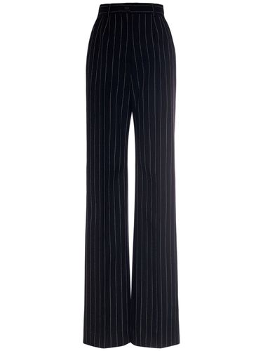 Wool Pinstriped Flare Pants - DOLCE & GABBANA - Modalova