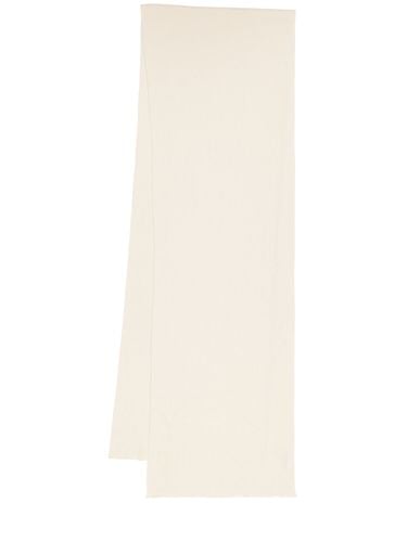 Niki Ribbed Cashmere Scarf - ANNAGRETA - Modalova