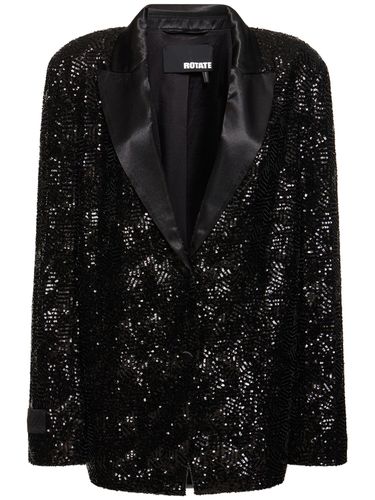 Oversize Sequined Blazer - ROTATE - Modalova