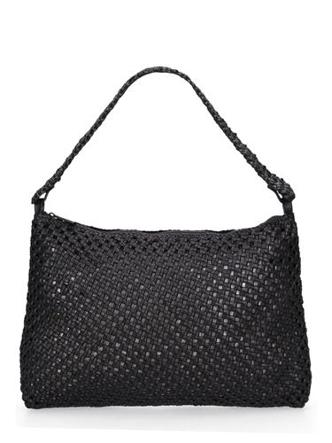 Bolso De Hombro Macramé De Piel Tejida - ST.AGNI - Modalova