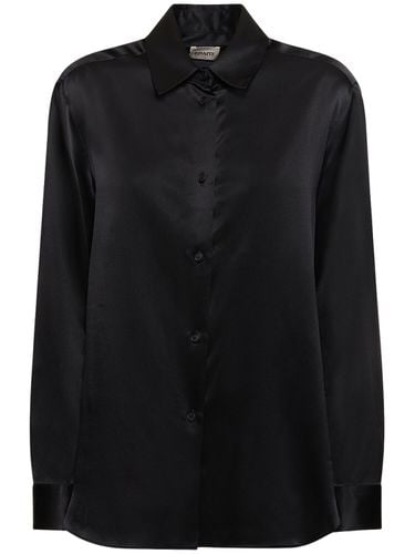 Argo Buttoned Long Sleeve Silk Shirt - KHAITE - Modalova