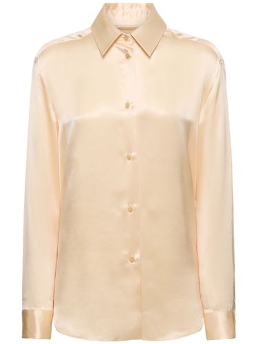 Argo Buttoned Long Sleeve Silk Shirt - KHAITE - Modalova