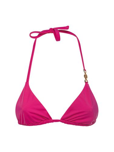 Top Triangular De Bikini De Lycra - VERSACE - Modalova