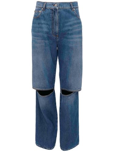 Bootcut-jeans Aus Denim Mit Ausgeschnittenem Knie - JW ANDERSON - Modalova