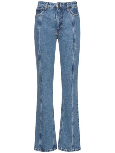 Straight Cotton Denim Jeans - ROTATE - Modalova