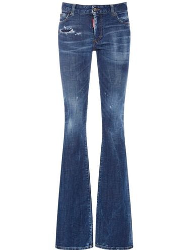 Distressed Denim Midrise Flared Jeans - DSQUARED2 - Modalova