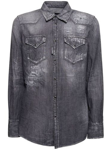 Camisa Vaquera De Denim - DSQUARED2 - Modalova