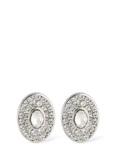 Small Oval Crystal Earrings - ALESSANDRA RICH - Modalova