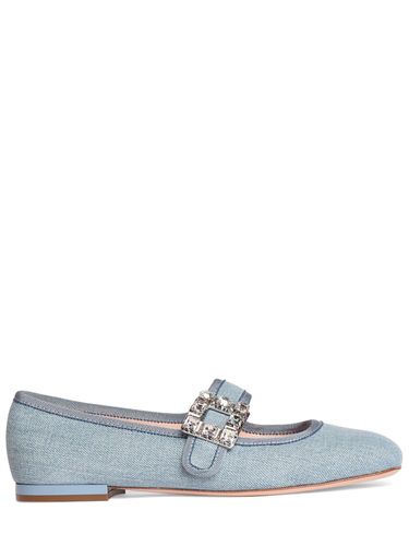 Bailarinas De Denim 10mm - ROGER VIVIER - Modalova