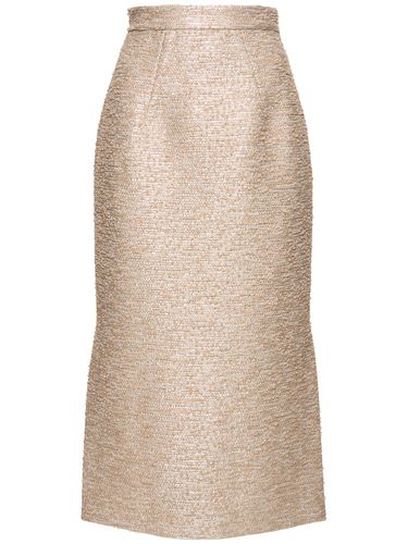 Falda Midi De Jacquard Tweed - EMILIA WICKSTEAD - Modalova