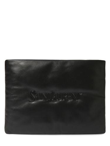 Saint Laurent Large Leather Pouch - SAINT LAURENT - Modalova