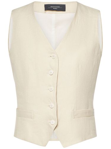 Pacche Linen Canvas Vest - WEEKEND MAX MARA - Modalova