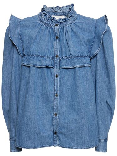 Idety Cotton Shirt W/ Ruffles - MARANT ETOILE - Modalova