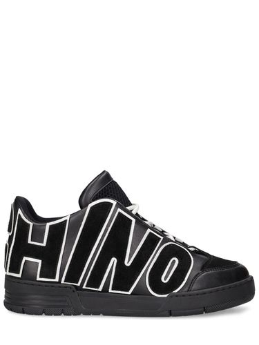 Ledersneakers Mit Logo - MOSCHINO - Modalova