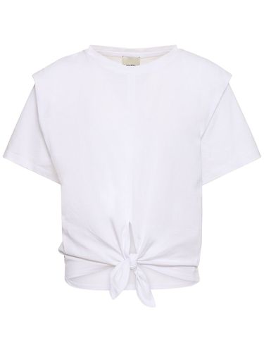 Zelikia Cotton Self-tie T-shirt - ISABEL MARANT - Modalova