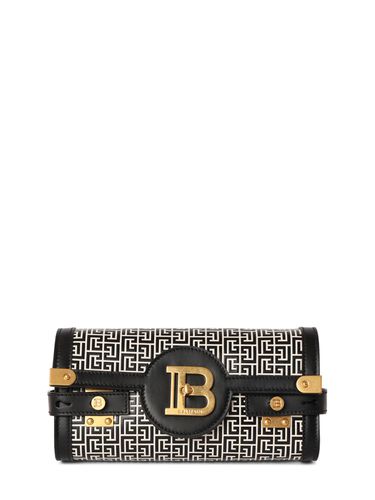 B-buzz 23 Monogram Leather Clutch - BALMAIN - Modalova