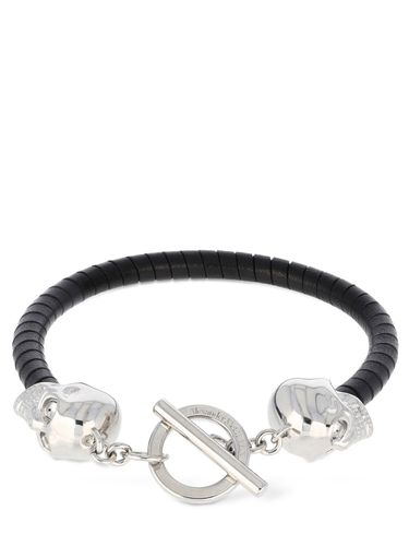 Armband Aus Leder „skull“ - ALEXANDER MCQUEEN - Modalova