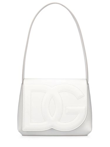 Bolso De Hombro De Piel Con Logo - DOLCE & GABBANA - Modalova