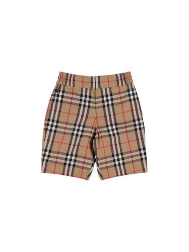 Shorts Aus Baumwolldenim Mit Druck - BURBERRY - Modalova