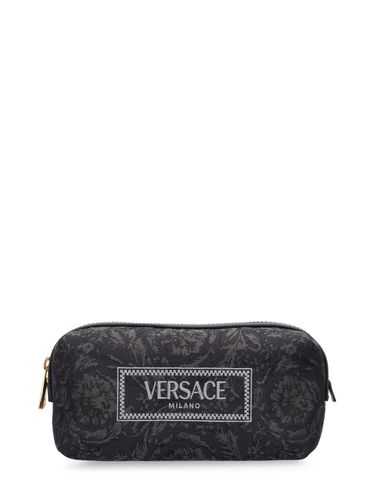 Kosmetiktasche Aus Jacquard Mit Logo - VERSACE - Modalova