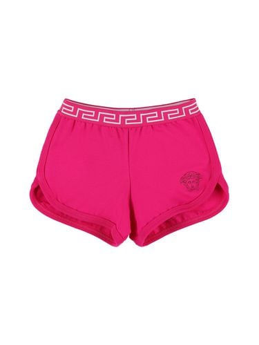 Shorts De Mezcla De Algodón - VERSACE - Modalova