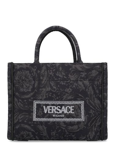 Bolso Tote Pequeño Barocco De Jacquard - VERSACE - Modalova