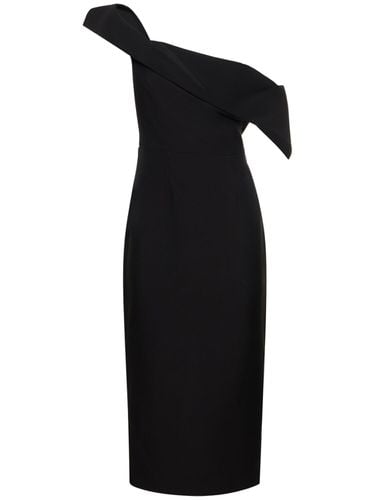 Asymmetric Wool & Silk Midi Dress - ROLAND MOURET - Modalova