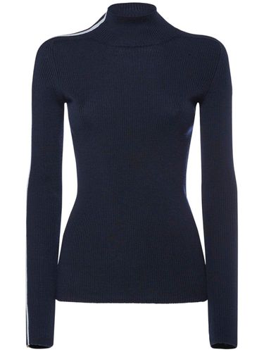 Wool Turtleneck Sweater - MONCLER - Modalova