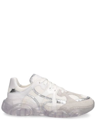 Sneakers In Mesh E Pelle - MOSCHINO - Modalova