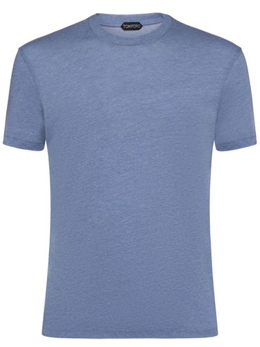 Cotton Blend Crewneck T-shirt - TOM FORD - Modalova