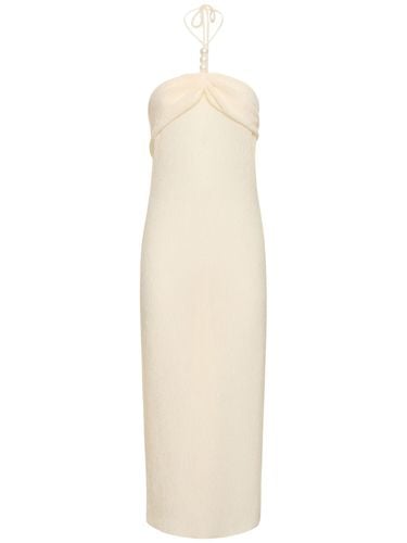 Embellished Jersey Midi Halter Dress - MAGDA BUTRYM - Modalova