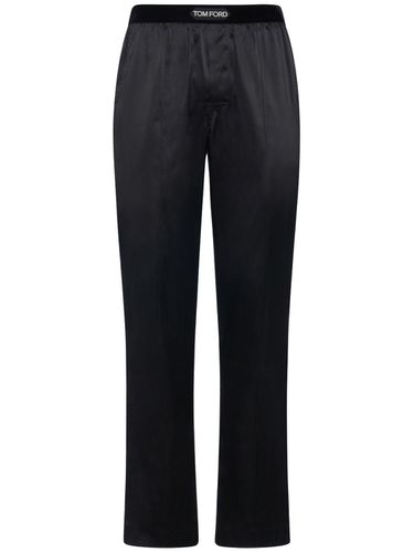 Pantalones De Pijama De Satén De Seda - TOM FORD - Modalova