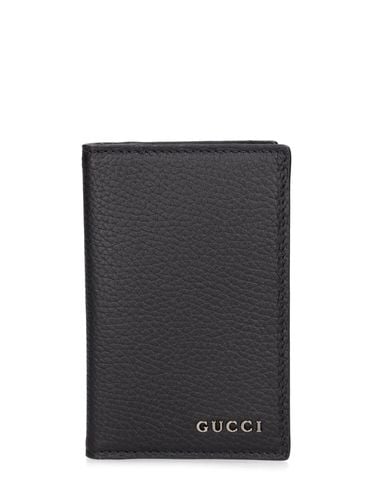 Script Leather Card Case - GUCCI - Modalova