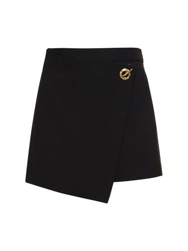 Shorts De Crepe Elástico - MOSCHINO - Modalova