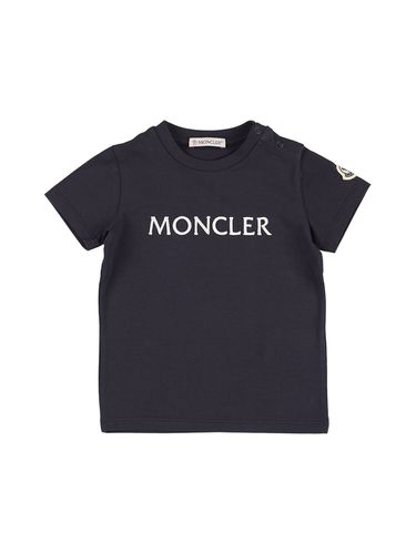 Camiseta De Jersey De Algodón Stretch - MONCLER - Modalova