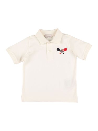 Polo De Algodón - MONCLER - Modalova