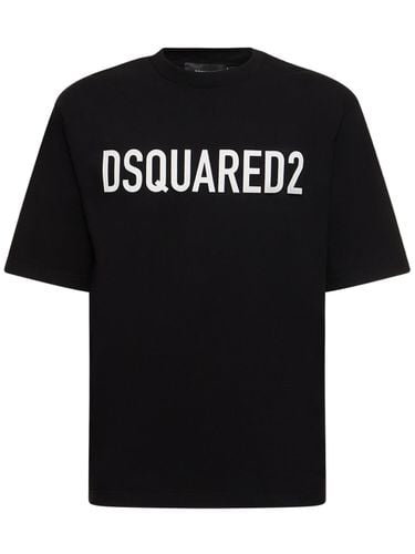 T-shirt Aus Baumwolle Mit Druck - DSQUARED2 - Modalova