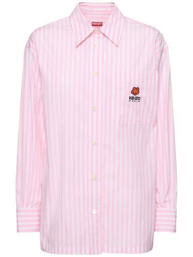 Boke Cotton Poplin Shirt - KENZO PARIS - Modalova