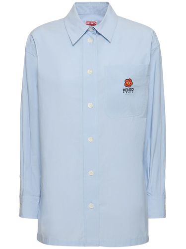 Boke Flower Cotton Poplin Shirt - KENZO PARIS - Modalova