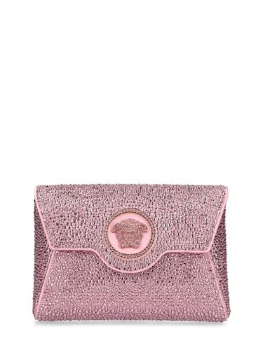 Clutch De Satén Y Cristales - VERSACE - Modalova