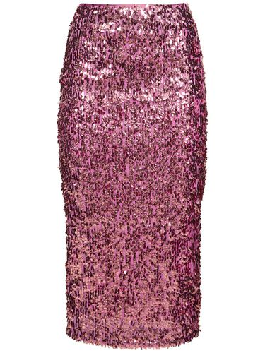 Sequined Pencil Midi Skirt - ROTATE - Modalova